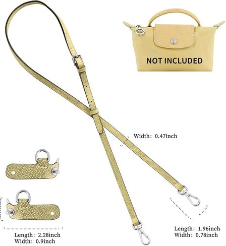 Upgraded Leather Purse Straps for Longchamp Mini Bag Conversion Kit, Bag Shoulder Strap Replacement Crossbody in Saudi Arabia