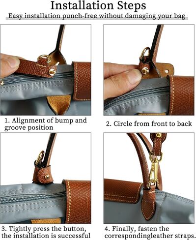 Upgraded Leather Purse Straps for Longchamp Mini Bag Conversion Kit, Bag Shoulder Strap Replacement Crossbody in Kuwait