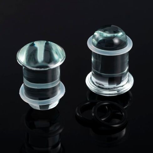Glass Ear Gauges Stretching Kit 3 Pairs/6Pcs 16G-12G Ear Expander Plugs Short Taper Expander Solid Tunnels Body Piercing Jewelry Set in Saudi Arabia