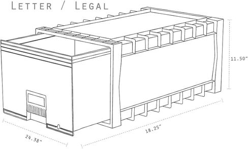 STOREX صندوق تخزين قفل 24 بوصة للملفات الحجم القانوني ، الأسود/الرمادي (61155U01C) in Kuwait