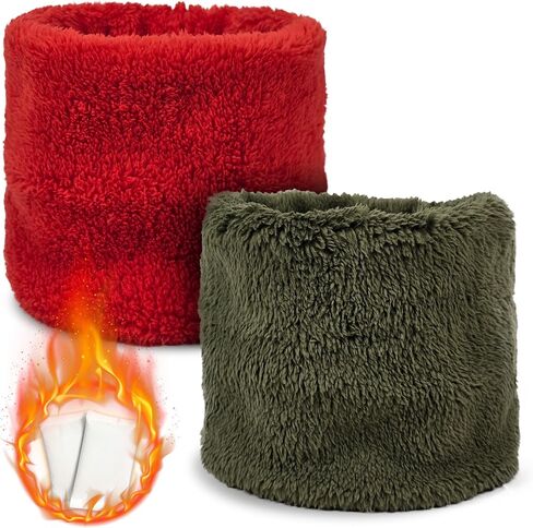 Winter Neck Gaiters 2 Pack with Hand Warmer, Neck Warmers for Cold Weather, Soft Cozy Comfort Scarf in Saudi Arabia