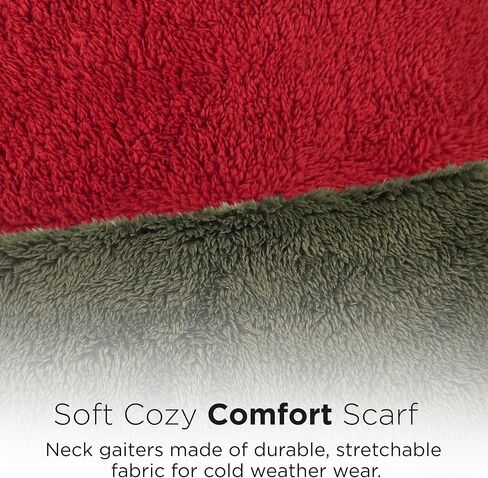 Winter Neck Gaiters 2 Pack with Hand Warmer, Neck Warmers for Cold Weather, Soft Cozy Comfort Scarf in Saudi Arabia