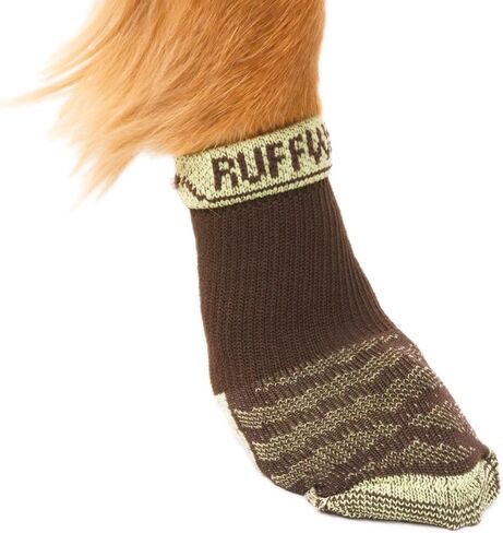 Ruffwear ، جوارب Bark'n Boot ، جوارب الكلاب المريحة وبطانات التمهيد ، حمام سباحة أزرق ، 1.50 في/ 1.75 في in Kuwait