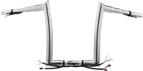 MoKitDora 12" Rise Prewired Ape Hanger Handlebar 1.5" Fat 1.25" Clamp Bar for 2012-2015 Softail Fat Boy FLSTF FLSTFB Shrine SE FLSTC 2013-2015 Breakout CVO FXSB FXSBSE, Black in Saudi Arabia