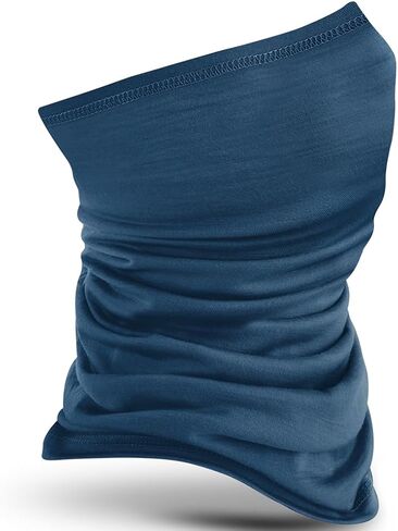 Merino Wool Neck Gaiter - 100% Merino Wool Mask, Breathable Quick-Dry Warmer for Skiing, Hiking and Outdoor Activities in Saudi Arabia