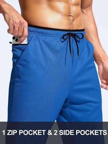Pudolla Men Men's Lightweight Mesh Pants Lourd Fit Open Bottom Protect Prontic Pants with zipper gobicets in Saudi Arabia