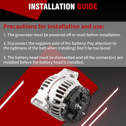 Alternator 11570N Compatible with Chrysler Town & Country 200 Dodge Avenger Grand Caravan Journey Ram C/V Volkswagen Routan 3.6L V6 Replace 334-2918 04801624AE 68272108AB RL801624AD in Saudi Arabia