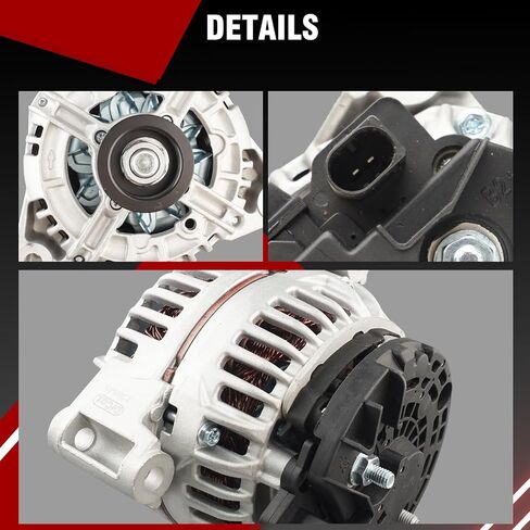 Alternator 11570N Compatible with Chrysler Town & Country 200 Dodge Avenger Grand Caravan Journey Ram C/V Volkswagen Routan 3.6L V6 Replace 334-2918 04801624AE 68272108AB RL801624AD in Saudi Arabia