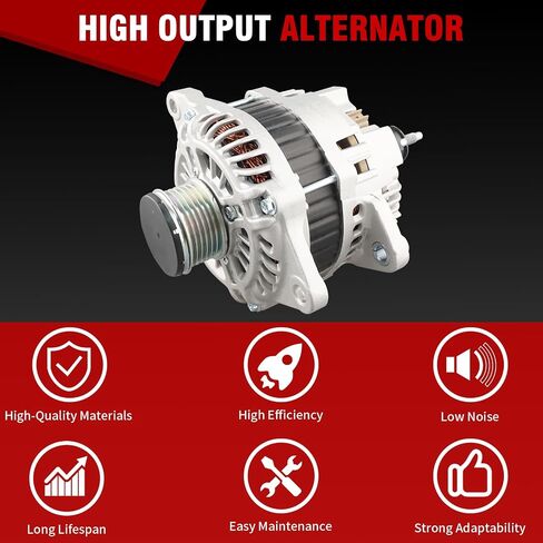 Alternator 11570N Compatible with Chrysler Town & Country 200 Dodge Avenger Grand Caravan Journey Ram C/V Volkswagen Routan 3.6L V6 Replace 334-2918 04801624AE 68272108AB RL801624AD in Saudi Arabia