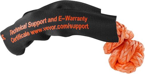 VEVOR 2-Pack Synthetic Soft Shackle, 1/2" x 22" - 44,092 lbs (20 Ton) Breaking Strength, Heavy Duty Recovery Tow Shackles with Extra Sleeves & Storage Bag for UTV,ATV,Trucks,Off-Road Vehicles,Orange in Kuwait