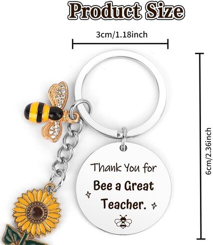Teacher Appreciation Gifts for Women Men Thank You Teacher Keychain Gift Graduation End of Year Retired Teachers Gift in Saudi Arabia