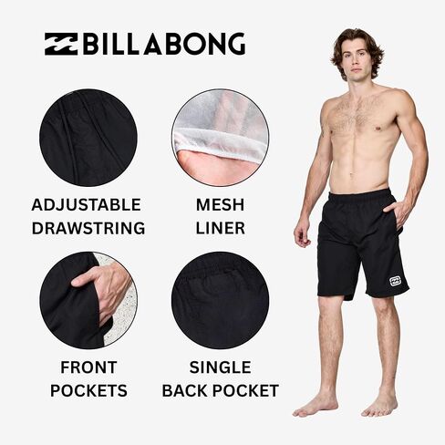 Billabong Swim Trunks for Men Big and Tall and Quick Dry Swim Board Shorts 10 " in Kuwait