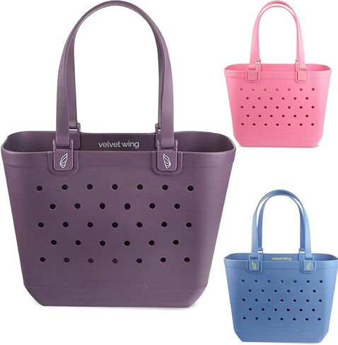 Beach Tote Bag XL size – Waterproof Tip Proof Rubber Tote for Travel, Pool, Groceries Sports & more in Kuwait