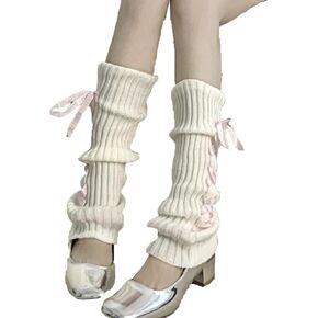 Women's Y2K 80s Leg Warmers Socks Rib Knit Boot Socks