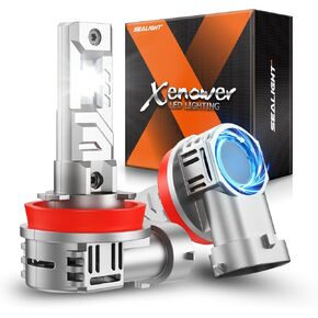 SEALIGHT Fog Light Bulb, H8/H9 Fog, Plug and Play, Pack of 2