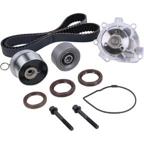 Engine Timing Belt Kit with Water Pump Compatible with 2009-2018 Chevrolet Sonic Aveo Aveo5 Cruze Limited, 2009-2010 Pontiac G3 Wave, 2008-2009 Saturn Astra, 2009 Suzuki Swift+ 1.6L 1.8L