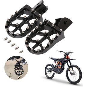 Dirt Bike Foot Pegs Motorcycle Footpegs Foot Pedals Rests CNC for Sur Ron Light Bee S/X Segway X260 X160 Talaria Sting MX3 MX4 Talaria XXX Taparia Black