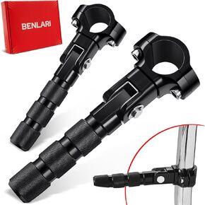 Benlari CNC Highway Peets Potorcycle Foot Pets 1in 1-1/4in 25mm 32mm for Harley Davidson for BMW for Honda for Suzuki for Kawasaki Engine Pars Bars Black