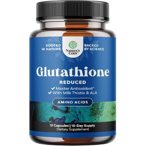Skin Brightening Glutathione Supplement with Milk Thistle 1000mg - Glutathione Skin Whitening Capsules with Alpha Lipoic Acid for Liver Care, Energy Support & Immune Help - for Men & Women - 60 Count