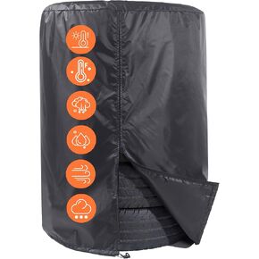 Large Tire Covers for Storage - Spare Tire Storage Bag for Rvs, SUV, Trailers, Campers, Cars and Trucks, Waterproof Dust Protective 420d Outdoor Indoor 4 Tires Within 32 Inch Diameter - Black