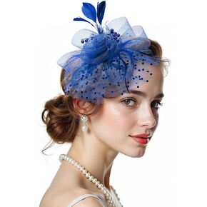 2025 Kentucky-Bedby Fascinators Hats Tea Party Church Hats for Women Hair Clip Adech Royer