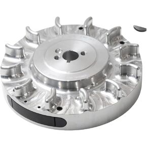 Speedway Billet Flywheel For Predator 212cc Hemi Only,Advance timing of approximately 32 Degrees Silver
