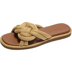 روثز The Summer Sandal Women's Slip-On ، وصنادل مريحة ، مصنوعة من زجاجات بلاستيكية معاد تدويرها قابلة للغسل