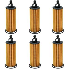 68191349AA 68191349AB Engine Oil Filter Compatible with Chrysler 200/Dodge Challenger/Journey/Jeep Cherokee/Ram ProMaster Replace 68191349AC WL10010 CH11665 MD-767 ADA102131（Set of 6）