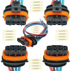 5 مجموعات 4 دبابيس الإشعال موصل توصيل الأسلاك Harness Pigtail Plug Fit Volvo S60 XC70 V60 XC90 C30 C70 S40 V50 S80 S70 1999-2016 استبدال OE PT960 PT1716 S1461 1P2657