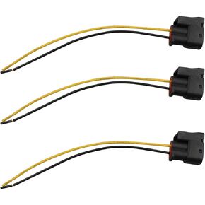 Ignition Coil Connector Pigtail Plug with wires Compatible with Toyota Chaser Supra Soarer Verossa Crown Aristo Lexus GS300 IS300 SC300, Replace# 90919-02205 90919-02216 (3 PCS)