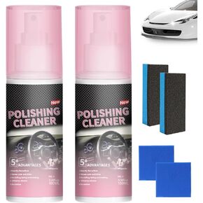 2025 New Polishing Cleaner Car Interior, Interior All Purpose Car Cleaner for Rubber, Leather (2)