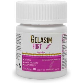 Antioxidants and Amino acids Supplement for Hair and Nails and Biotin for Skin Health Compare to GELASIM Forte 30CAP