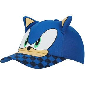 Sonic The Hedgehog Big Face Youth Blue Traditional Adjustable Hat