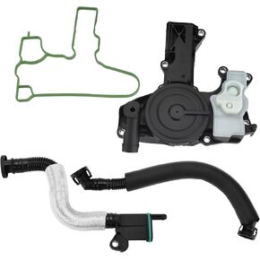 06H103495AE 06H103495J 06H103495AK PCV Valve Engine Crankcase Vent Valve Oil Separator With Valve Breather Hose Kit For 2012-2018 Audi A4 A5 A6 Q5 Quattro Allroad 2.0T Only (06H103495J)