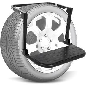 SCITOO Adjustable Folding Tire Step with Raised Texture Non-Slip Design - Fits 9"-13" Tires, Supports 330 lbs
