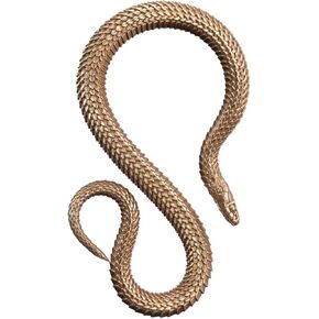 Interesting Personality Gift-Snake Series Brass Car Key Chain Waist Hook S Snake-Copper Pendant Crawling Pet Insect Key Chain