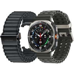 Samsung Galaxy Watch Ultra 47mm LTE AI Smartwatch W/نقاط الطاقة ، نصائح العافية ، تتبع معدل ضربات القلب ، شاشة النوم ، تعقب اللياقة البدنية ، GPS ، 2024 ، Titanium Silver [الإصدار الأمريكي ، ضمان الشركة المصنعة 1 سنة]