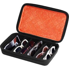 ProCase Hard Shell Travel Sunglasses Organizer, Portable Multiple Glasses Case for Travelling with Adjustable Dividers