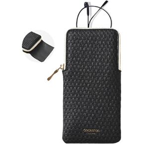 Cockatoo Portable Glasses Case, Drop-Resistant Eyewear Storage Pouch, Slim Soft Case for Sunglasses, with Cleaning Cloth in Saudi Arabia