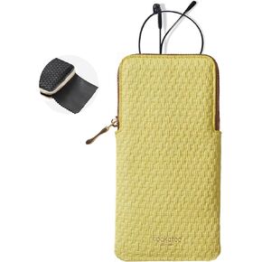 Cockatoo Portable Glasses Case, Drop-Resistant Eyewear Storage Pouch, Slim Soft Case for Sunglasses give Cleaning Cloth
