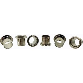 6pcs. 1/4" Nickel Press-Fit Tuner Bushings/Ferrules