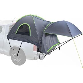 VEVOR Pickup Truck Tent, Fits 5.0-8.2 ft Truck Tents for Camping, Waterproof PU2000 mm 2-3 Person Sleeping Truck Bed Tent, Sturdy Truck Bed Camper Shell with Expandable Awning, Rainfly, Storage Bag