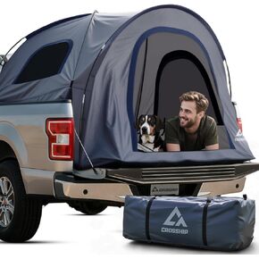 Truck Bed Tent for Pickup Trucks - Water-Resistant Canopy Anti-Tear Fabric - Insect-Prevention Double Layer - Replacement for Ford, Chevy, Dodge, GMC, Nissan, Toyota