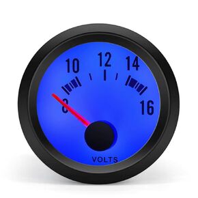 2" 52mm Oil Pressure Gauge 0-100 PSI Digital Blue LED Press Meter with Sensor for Cars