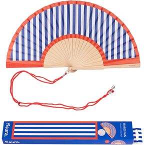 Fisura - Original and classic folding fans handheld folding fan for women. Hanger included. Ideal for wedding, party, gift.