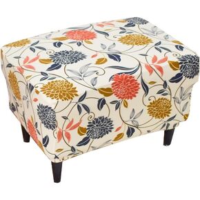 Eco-Ancheng Stretch Ottoman Cover Rectangular Storage Ottoman Slipcover Footrest Stool Covers Ottoman Slipcovers for Foot Stool with Nonslip Elastic Bottom (29,Large)