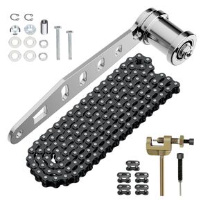 Mini Bike Chain Tensioner Adjuster with 35 Chain 140 Links Replacement for Baja Doodlebug DB30 Motovox MBX10 MBX11 MMB80 MMB105 Predator 79cc 97cc 100cc 2.5hp Engine Minibike Powersports Parts