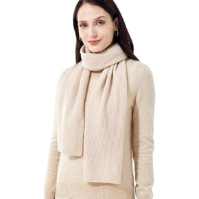Elegant 100% Cashmere Scarf for Women Luxury Warm Scarves with Gift Box