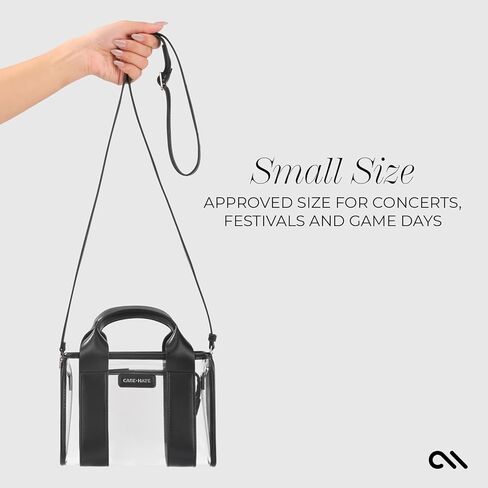 Case-Mate Soap Bubble Micro Tote Bag for Women - Iridescent Mini Purse with Jacquard Crossbody Strap - Small Handbag - Water-Resistant Clear Tote Bag for Keys, Phone, Wallet and Sunglasses in Kuwait