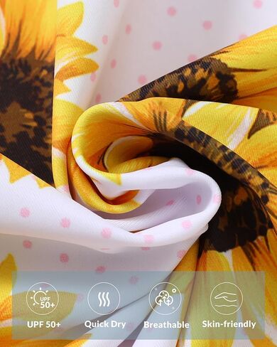 Girls Swim Cover Up Dress Long Sleeve Hooded Zip Up Bathing Suit Cute Ruffle Coverup Kids Pool Beach Robe 4-10Y in Kuwait